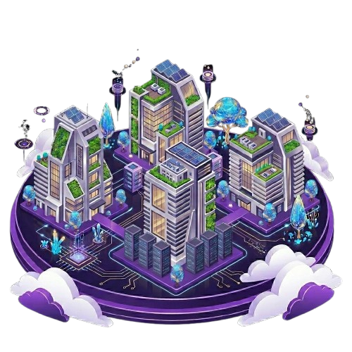 Residential Proxy Network Illustration